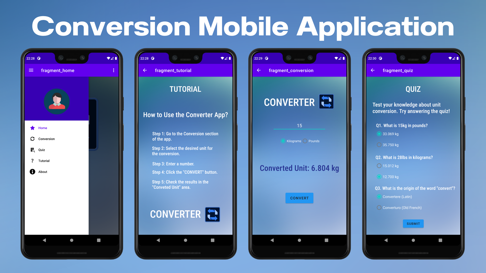 Conversion Mobile Application