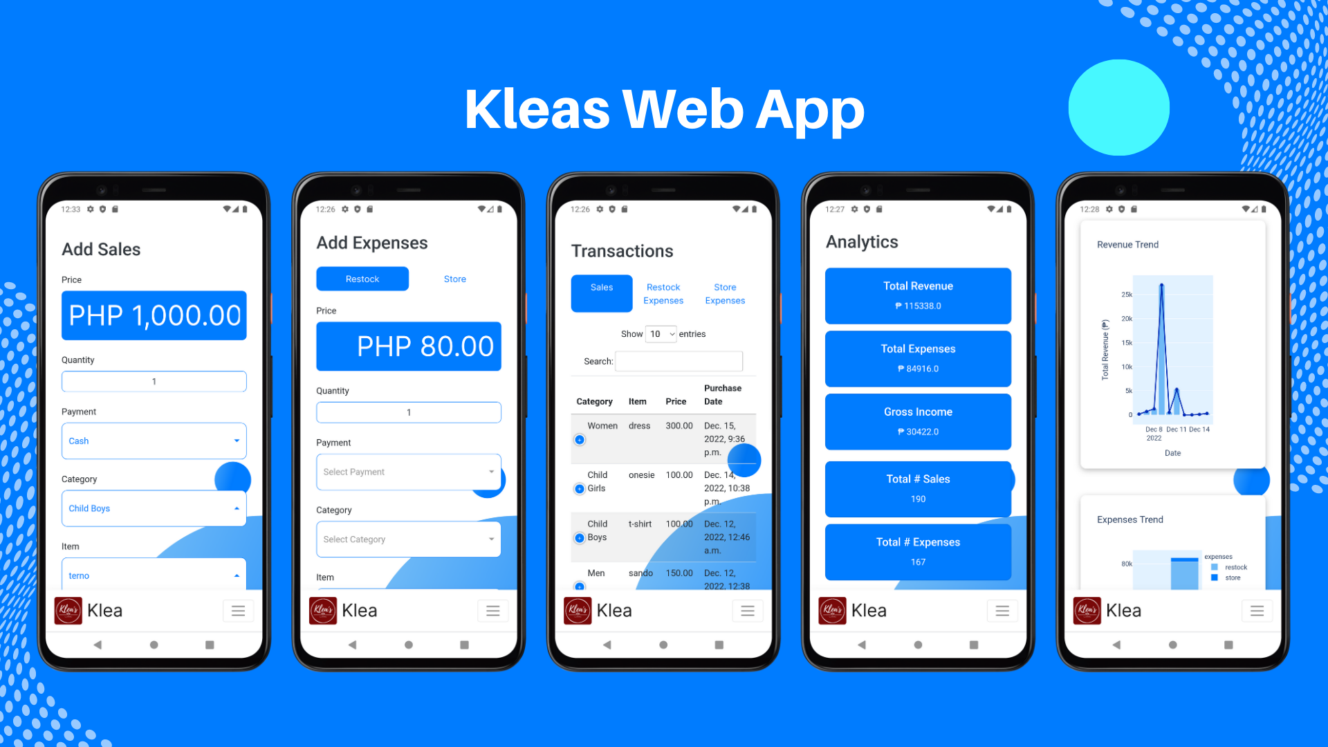 Kleas Web Application